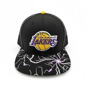 Los Angeles Lakers Hat Mitchell & Ness Storm Season NBA Snapback Trucker Cap NWT